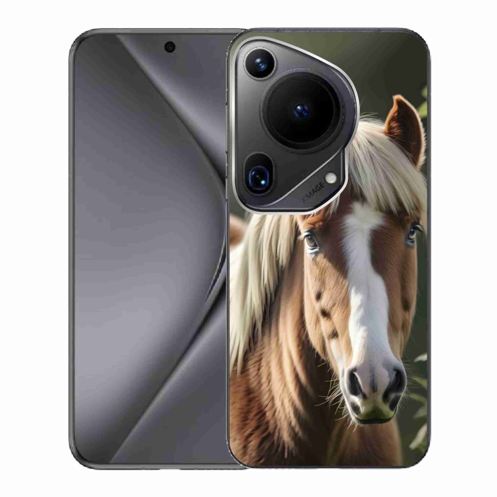 Gélový kryt mmCase na Huawei Pura 70 Ultra - kôň so svetlou hrivou