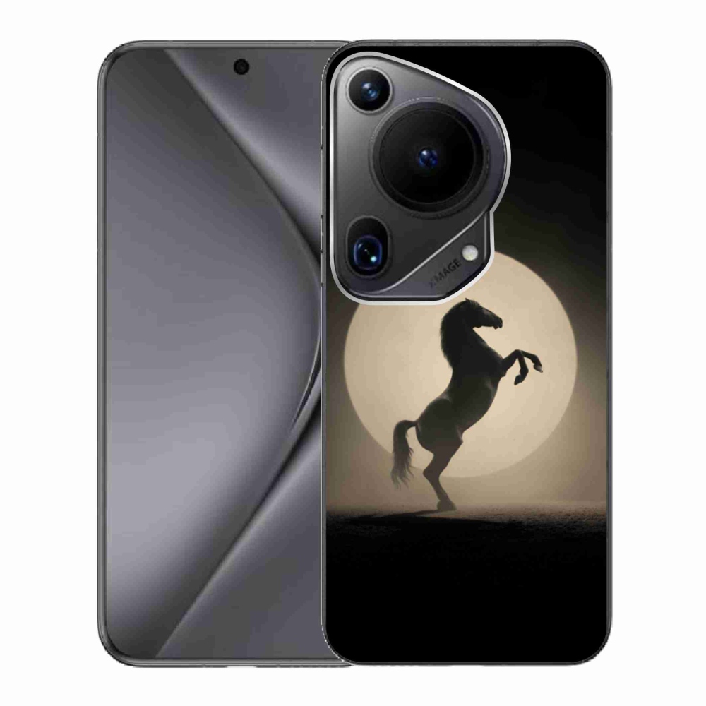 Gélový kryt mmCase na Huawei Pura 70 Ultra - kôň v siluete