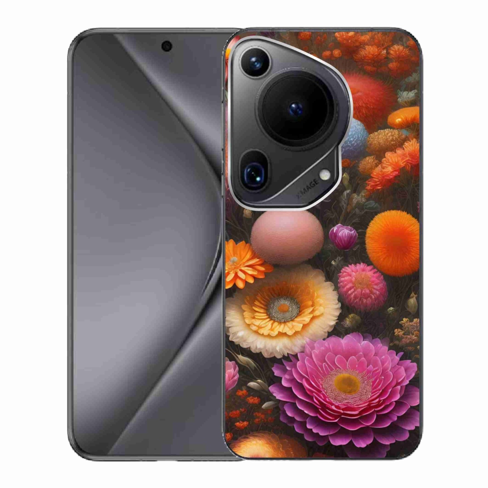Gélový kryt mmCase na Huawei Pura 70 Ultra - kvetinová kompozícia