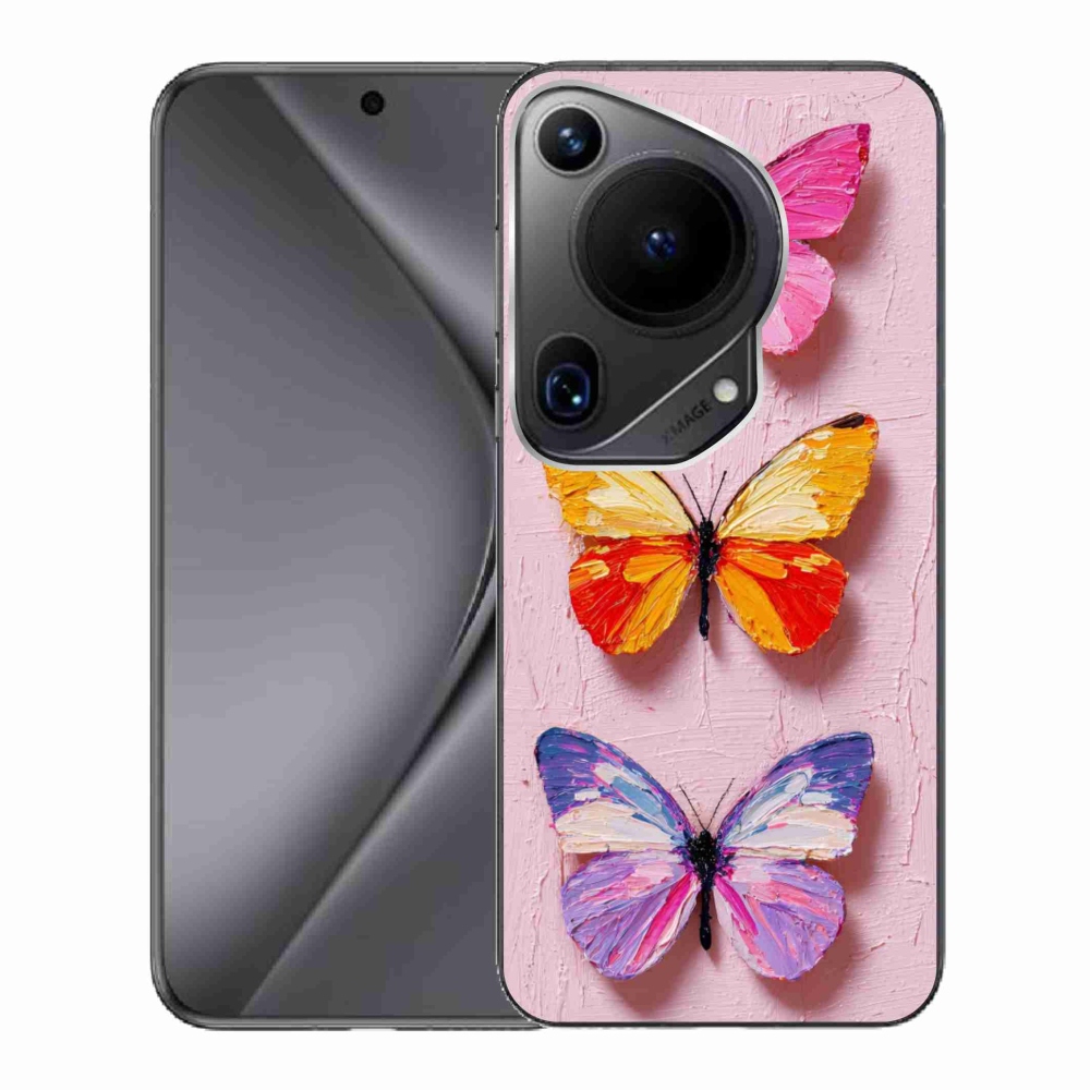 Gélový kryt mmCase na Huawei Pura 70 Ultra - motýlia trojica