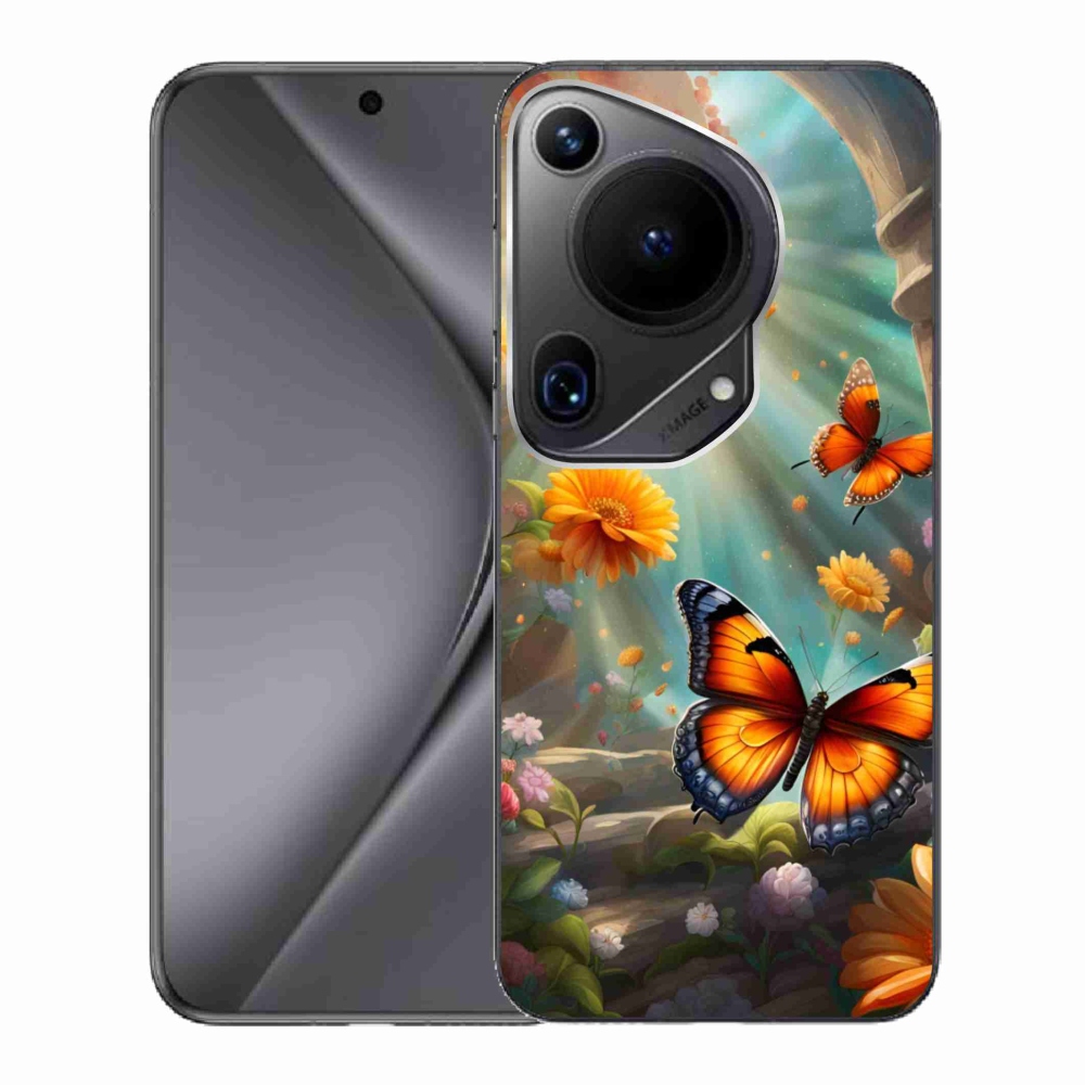 Gélový kryt mmCase na Huawei Pura 70 Ultra - motýlia záhrada 2