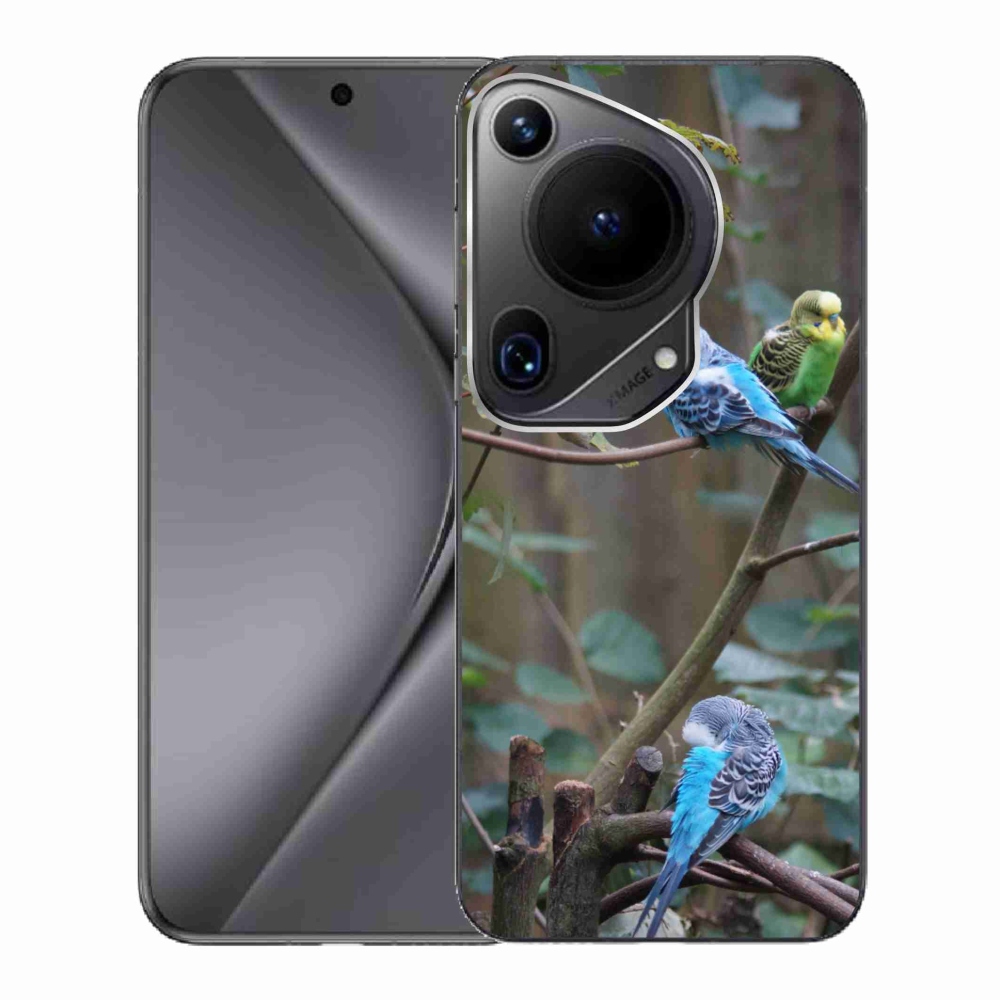 Gélový kryt mmCase na Huawei Pura 70 Ultra - papagáje na vetve