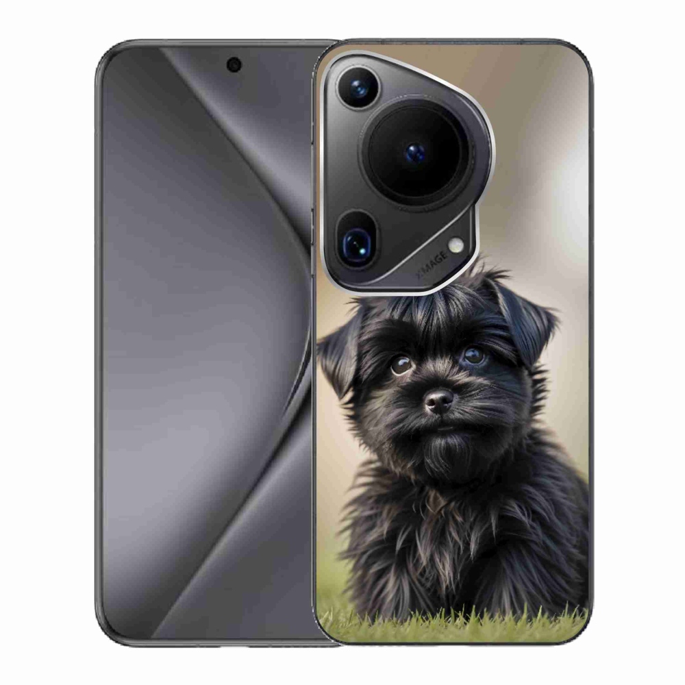 Gélový kryt mmCase na Huawei Pura 70 Ultra - roztomilý čierny psík