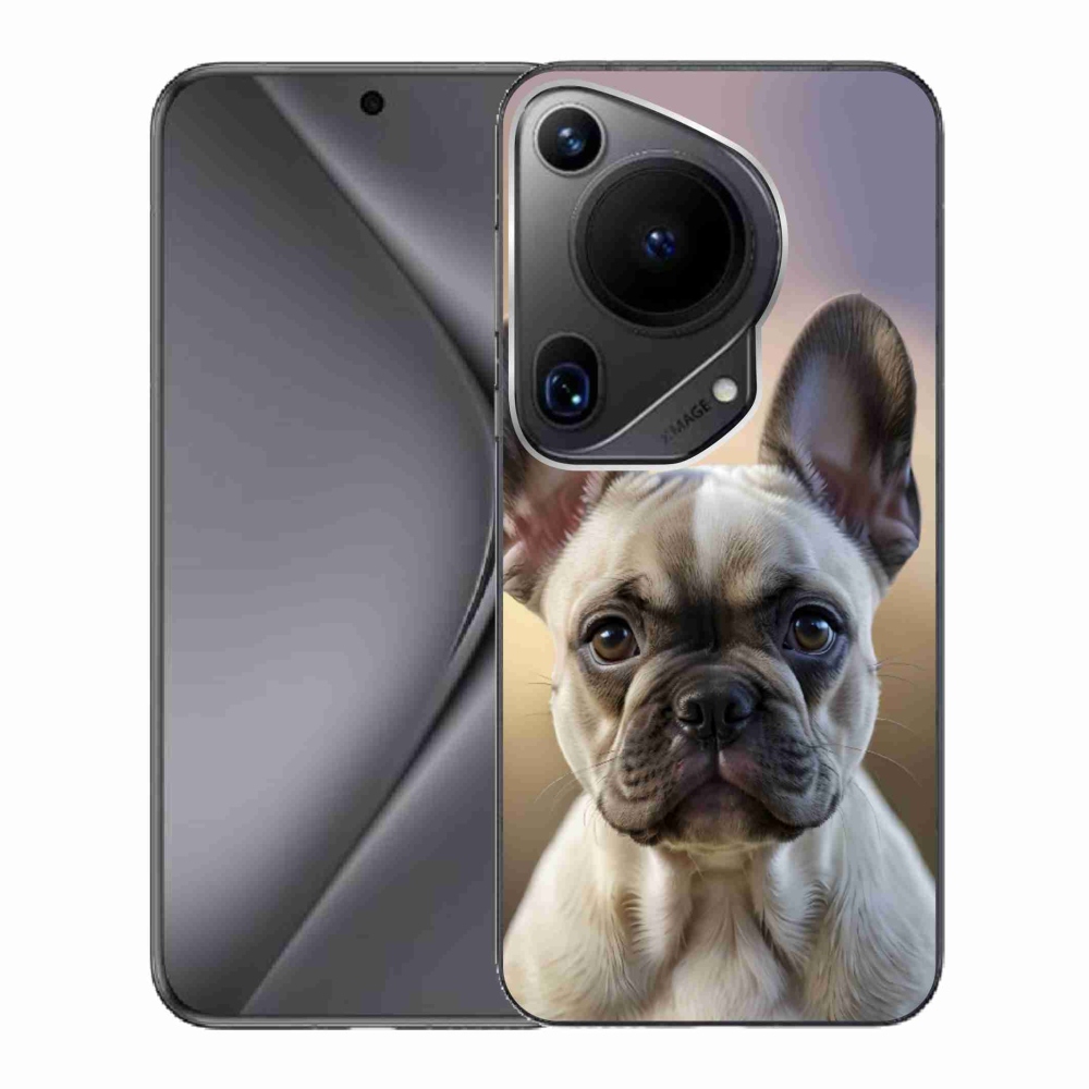 Gélový kryt mmCase na Huawei Pura 70 Ultra - roztomilý francúzsky buldoček