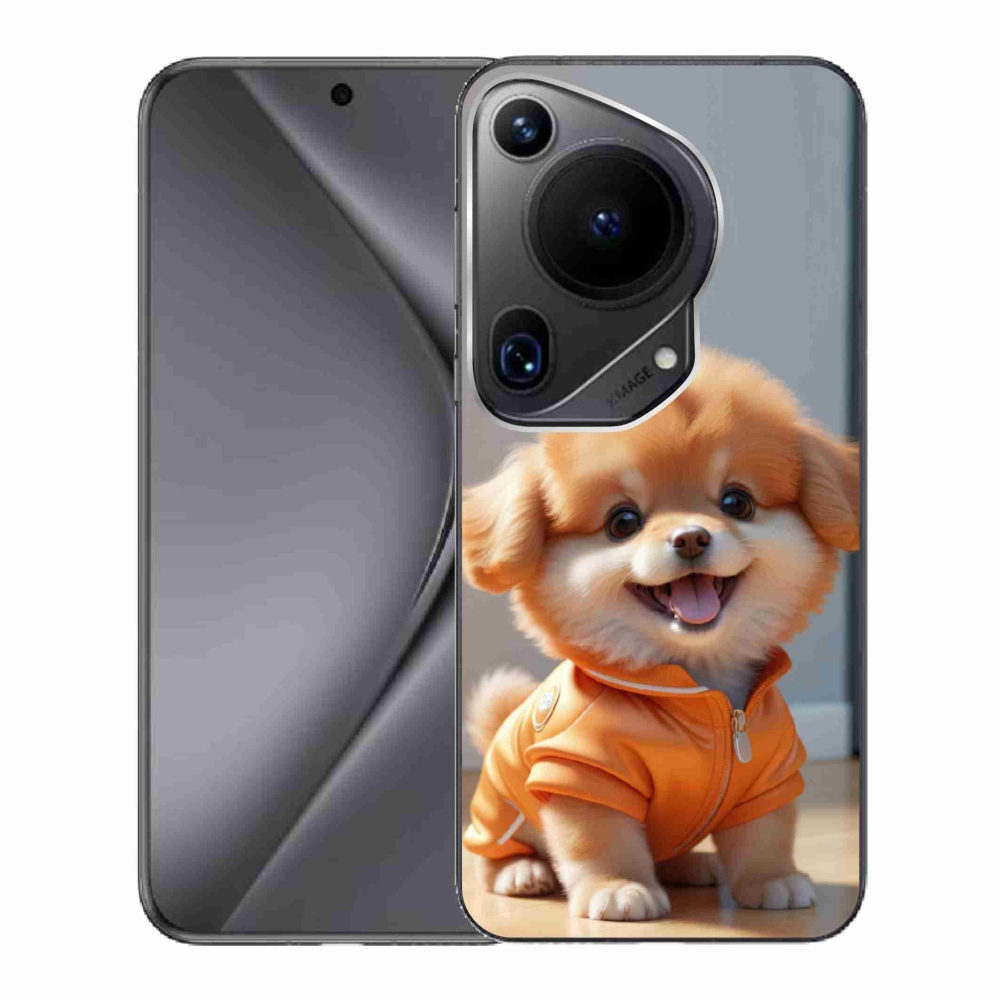 Gélový kryt mmCase na Huawei Pura 70 Ultra - roztomilý pomeranian v mikine