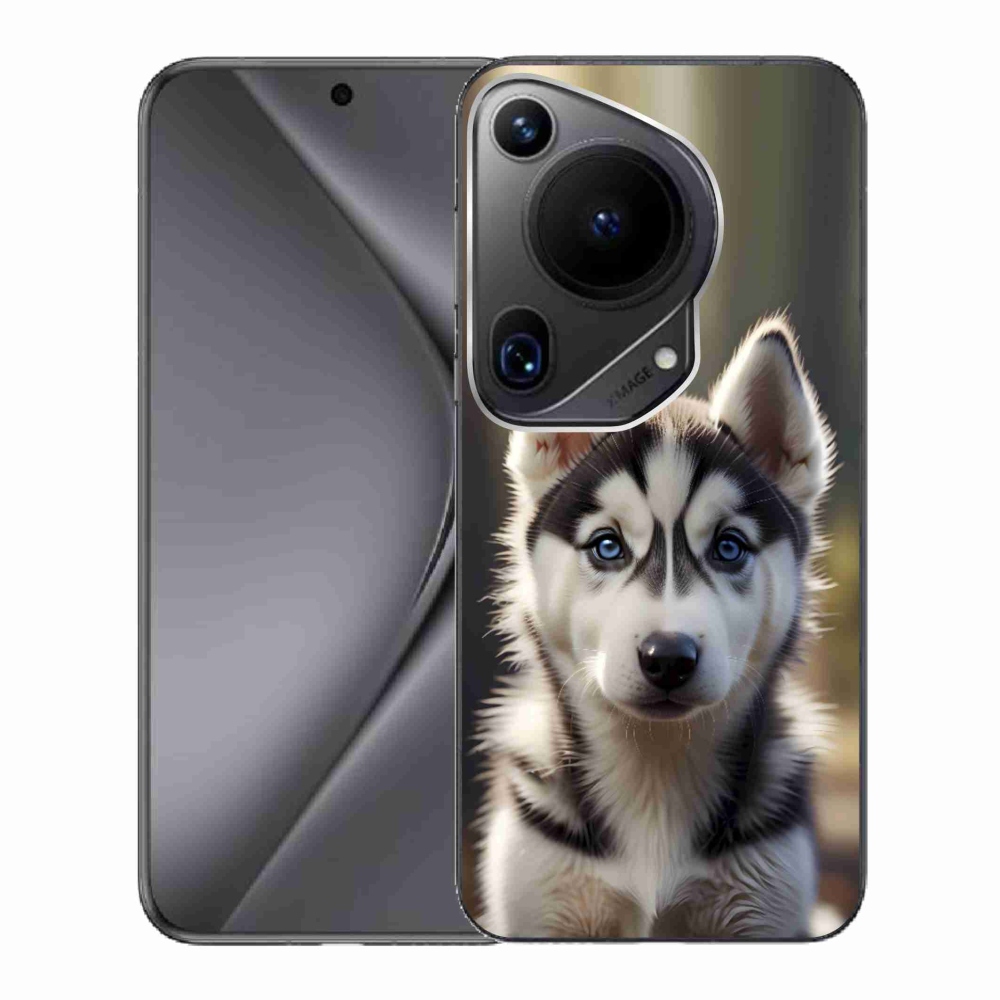 Gélový kryt mmCase na Huawei Pura 70 Ultra - roztomilý sibírsky husky