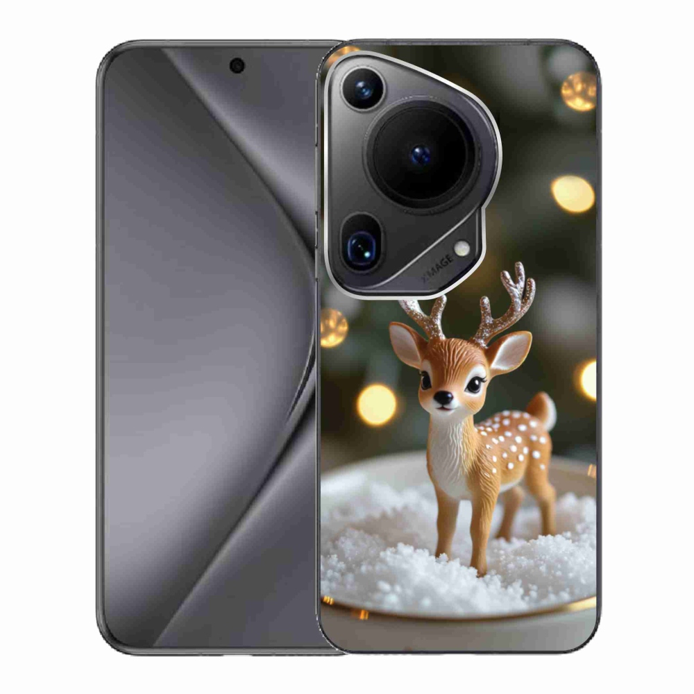 Gélový kryt mmCase na Huawei Pura 70 Ultra - roztomilý vianočný jeleň