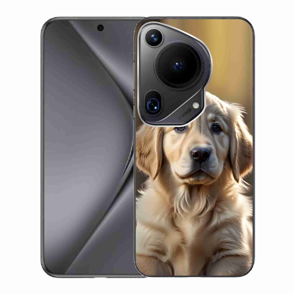 Gélový kryt mmCase na Huawei Pura 70 Ultra - roztomilý zlatý retriever