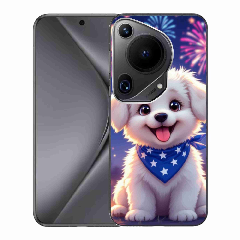 Gélový kryt mmCase na Huawei Pura 70 Ultra - slávnostné šteňa