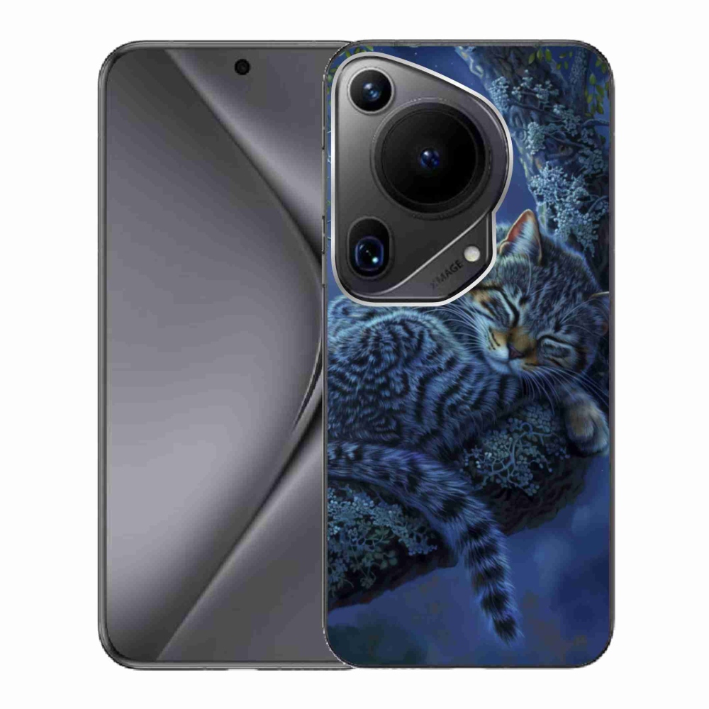 Gélový kryt mmCase na Huawei Pura 70 Ultra - spiaca mačka