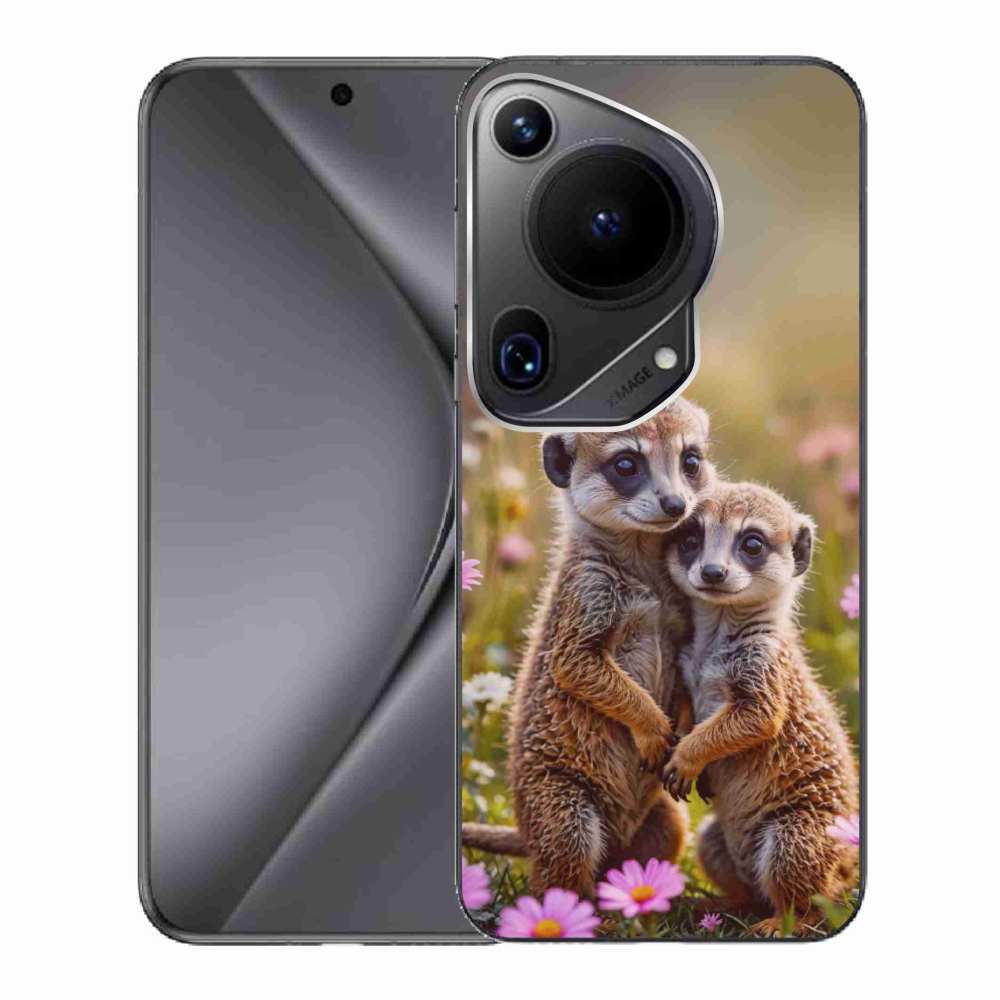 Gélový kryt mmCase na Huawei Pura 70 Ultra - surikatí duo