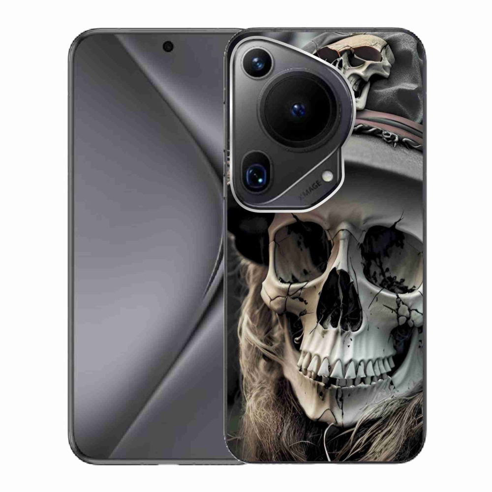 Gélový kryt mmCase na Huawei Pura 70 Ultra - temná lebka