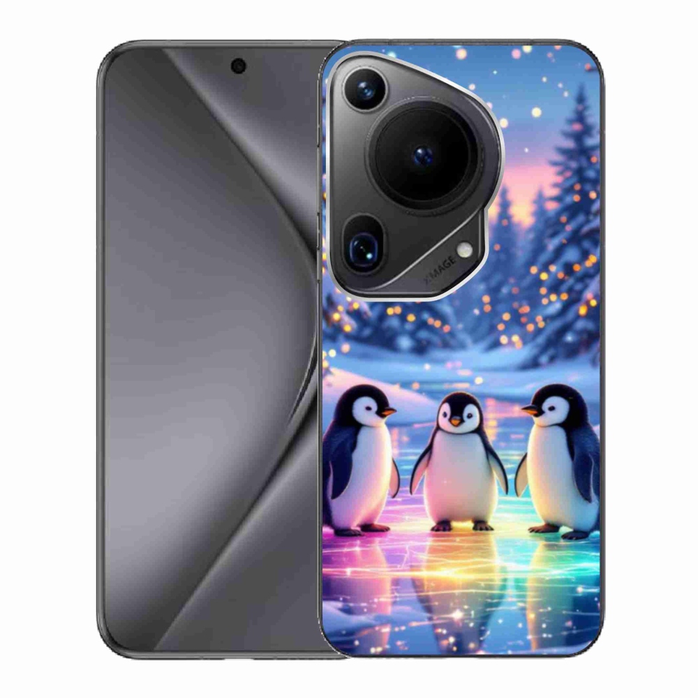 Gélový kryt mmCase na Huawei Pura 70 Ultra - tučniaky