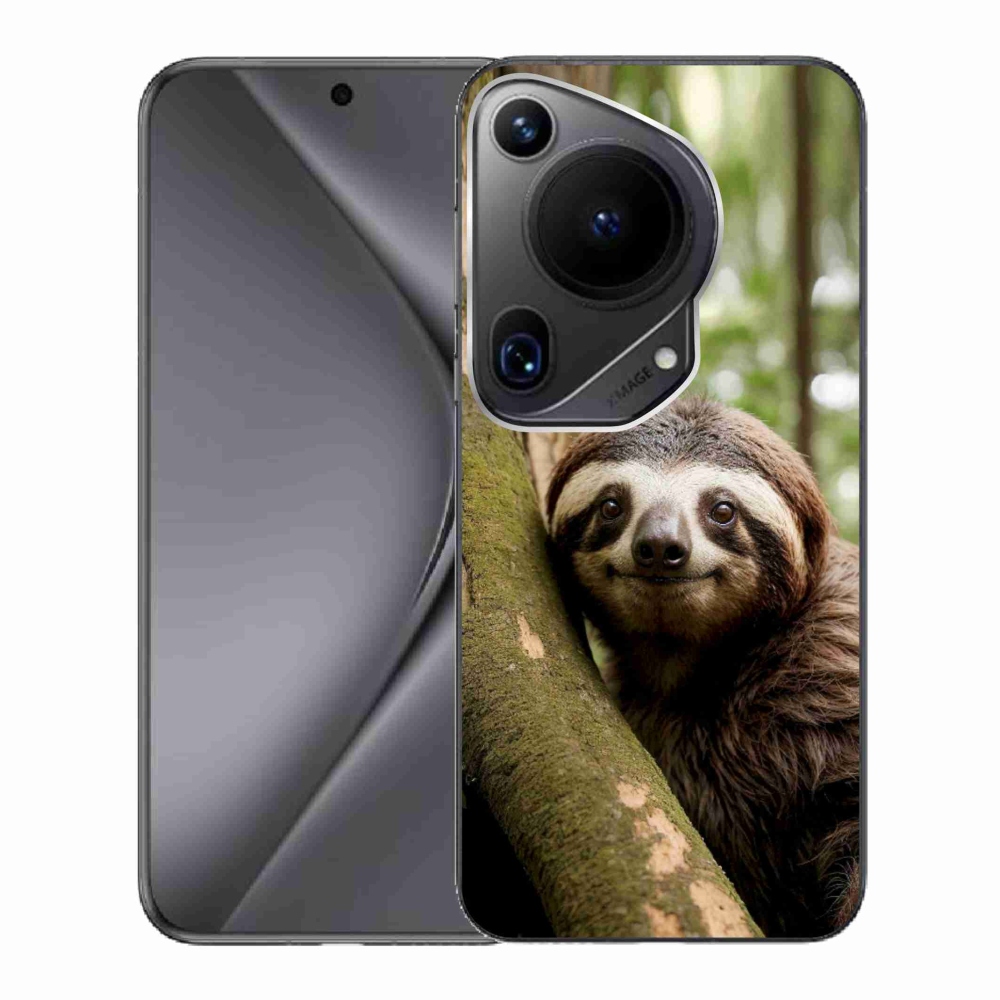 Gélový kryt mmCase na Huawei Pura 70 Ultra - usmievavý leňochod