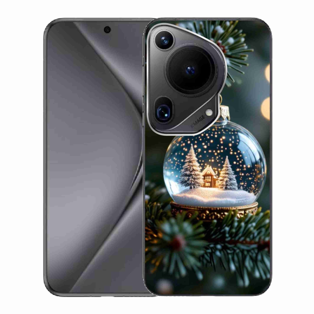 Gélový kryt mmCase na Huawei Pura 70 Ultra - vianočné gule 2