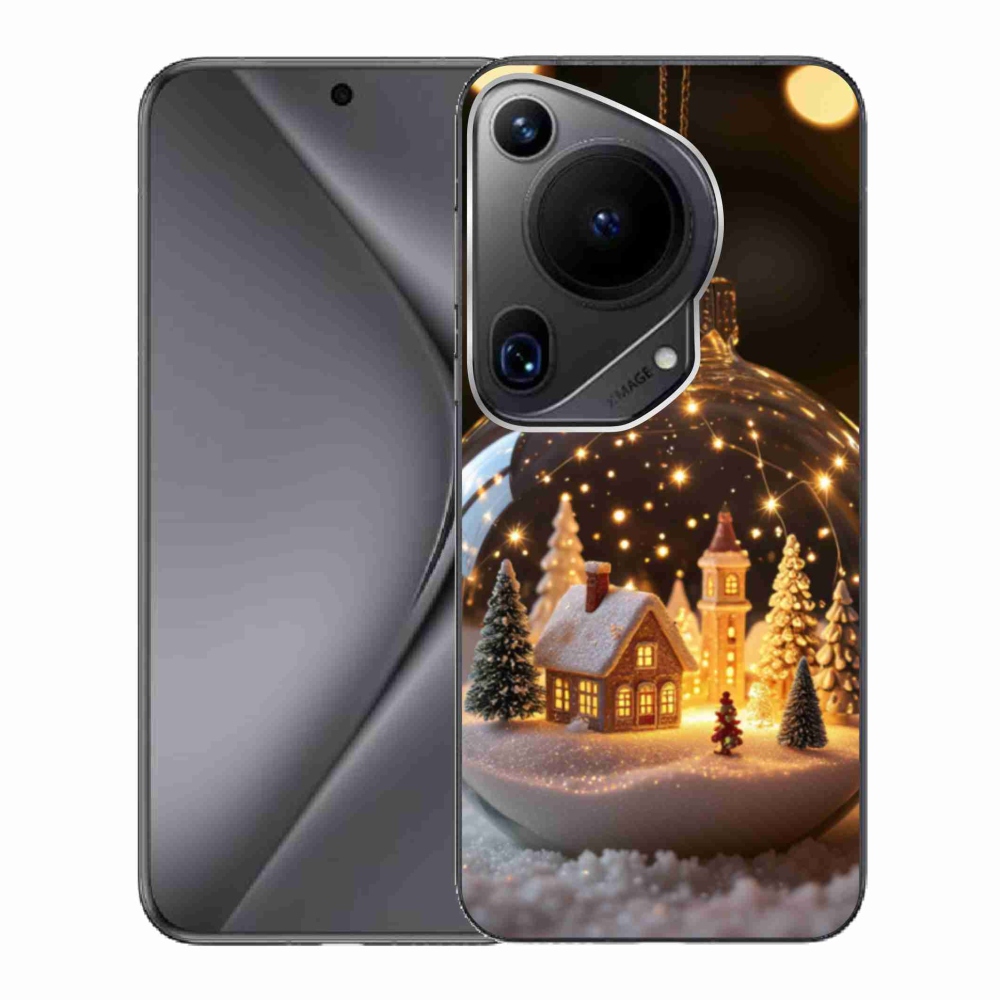 Gélový kryt mmCase na Huawei Pura 70 Ultra - vianočné gule 3