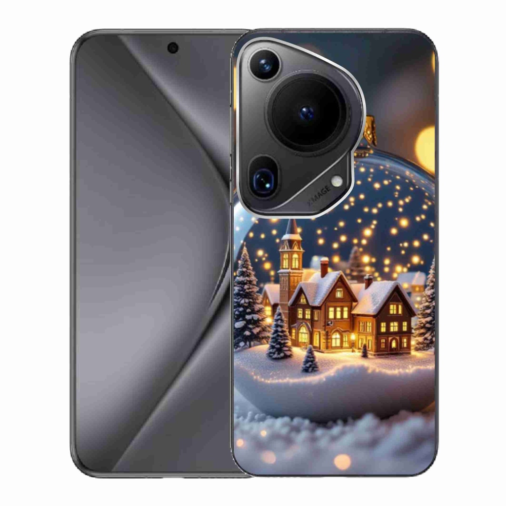 Gélový kryt mmCase na Huawei Pura 70 Ultra - vianočné gule 4
