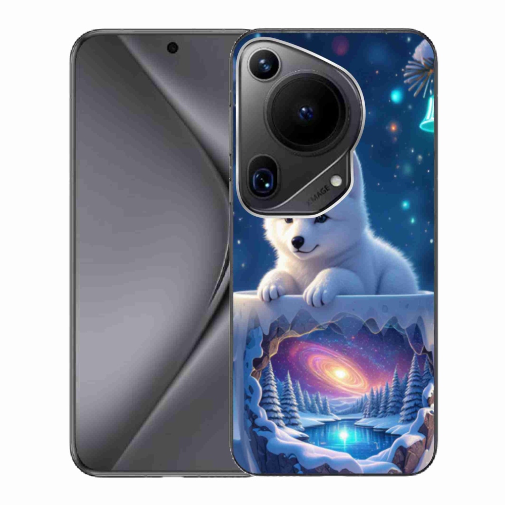 Gélový kryt mmCase na Huawei Pura 70 Ultra - vianočné šteňa