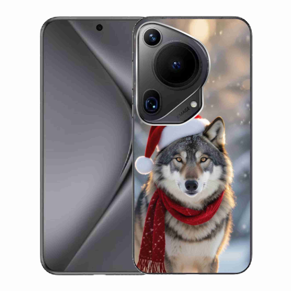 Gélový kryt mmCase na Huawei Pura 70 Ultra - vianočný vlk
