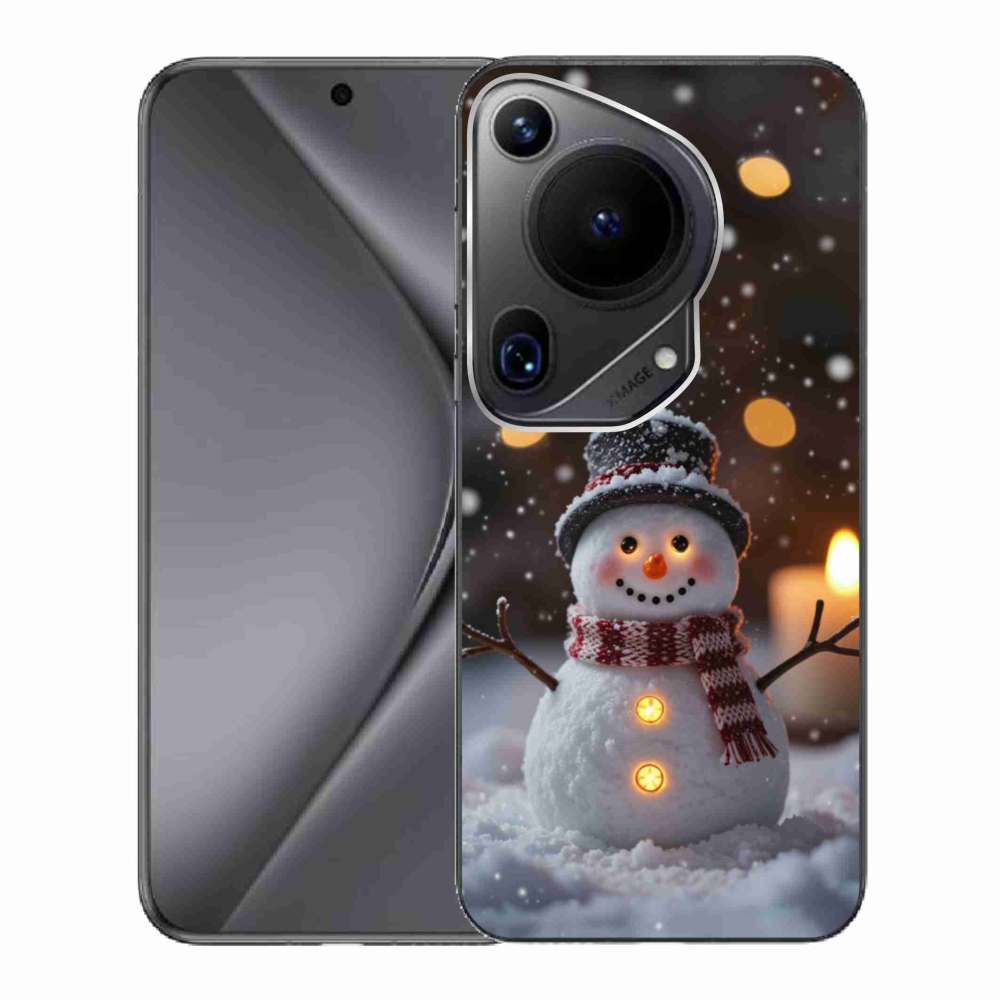 Gélový kryt mmCase na Huawei Pura 70 Ultra - veselý snehuliak