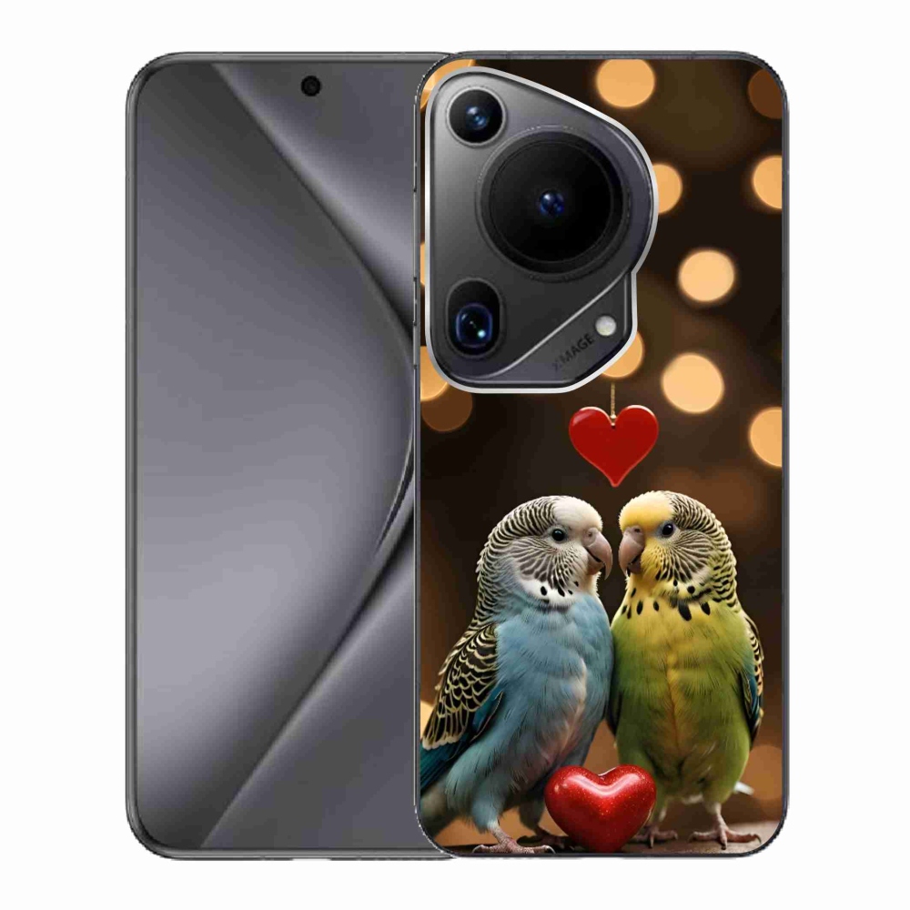 Gélový kryt mmCase na Huawei Pura 70 Ultra - zamilovaní papagáje
