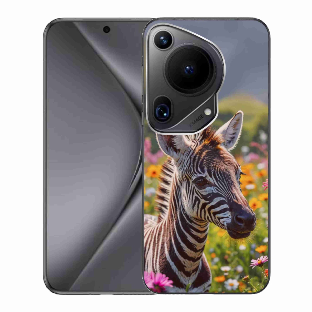 Gélový kryt mmCase na Huawei Pura 70 Ultra - zebra na lúke