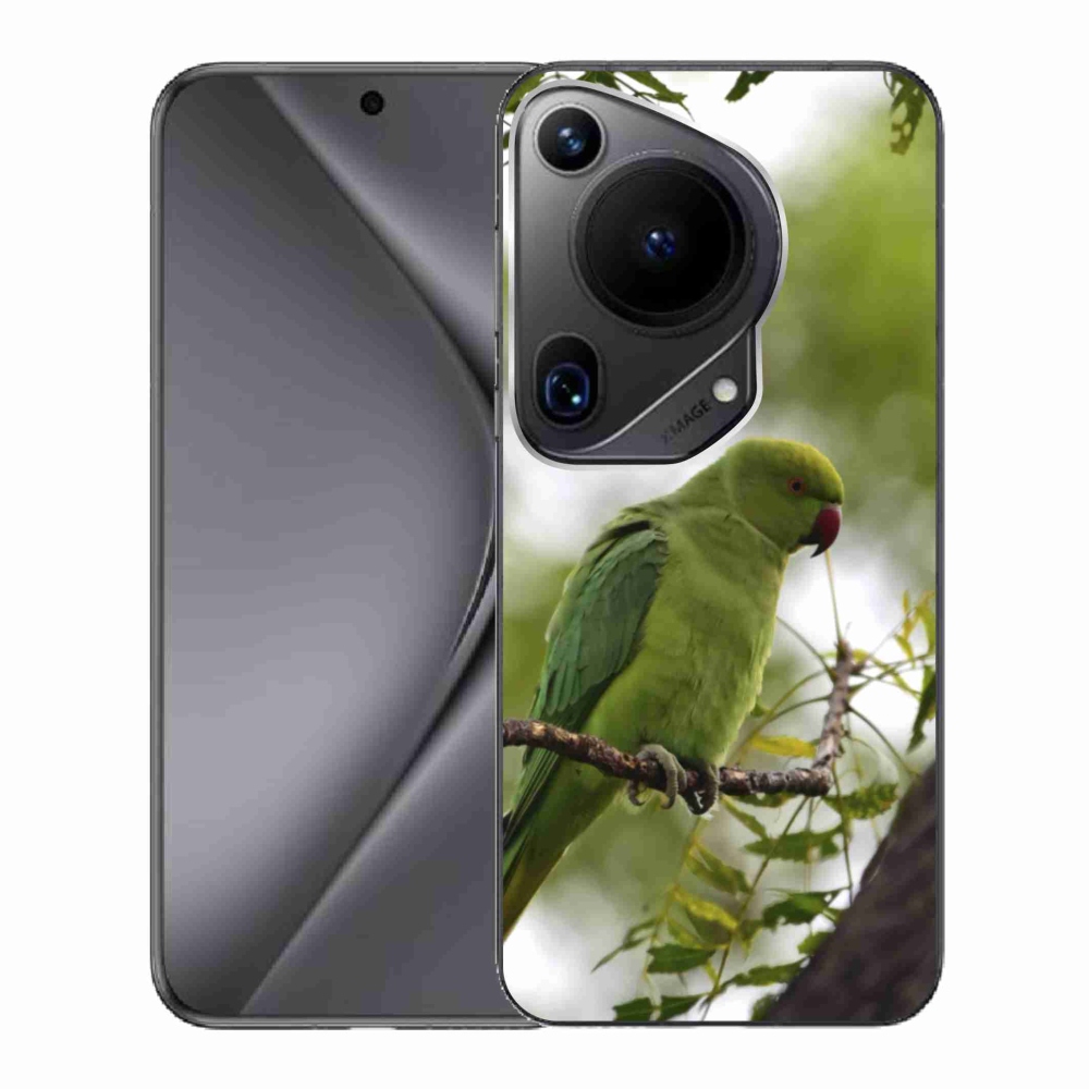 Gélový kryt mmCase na Huawei Pura 70 Ultra - zelený papagáj
