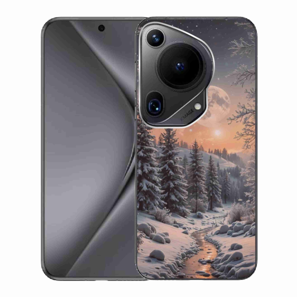 Gélový kryt mmCase na Huawei Pura 70 Ultra - zimná krajina 2