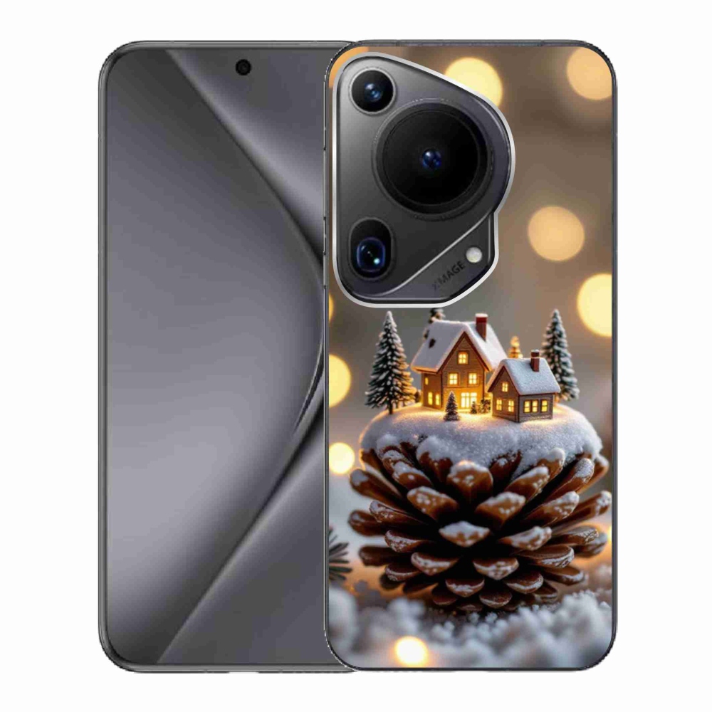 Gélový kryt mmCase na Huawei Pura 70 Ultra - zimná dedinka