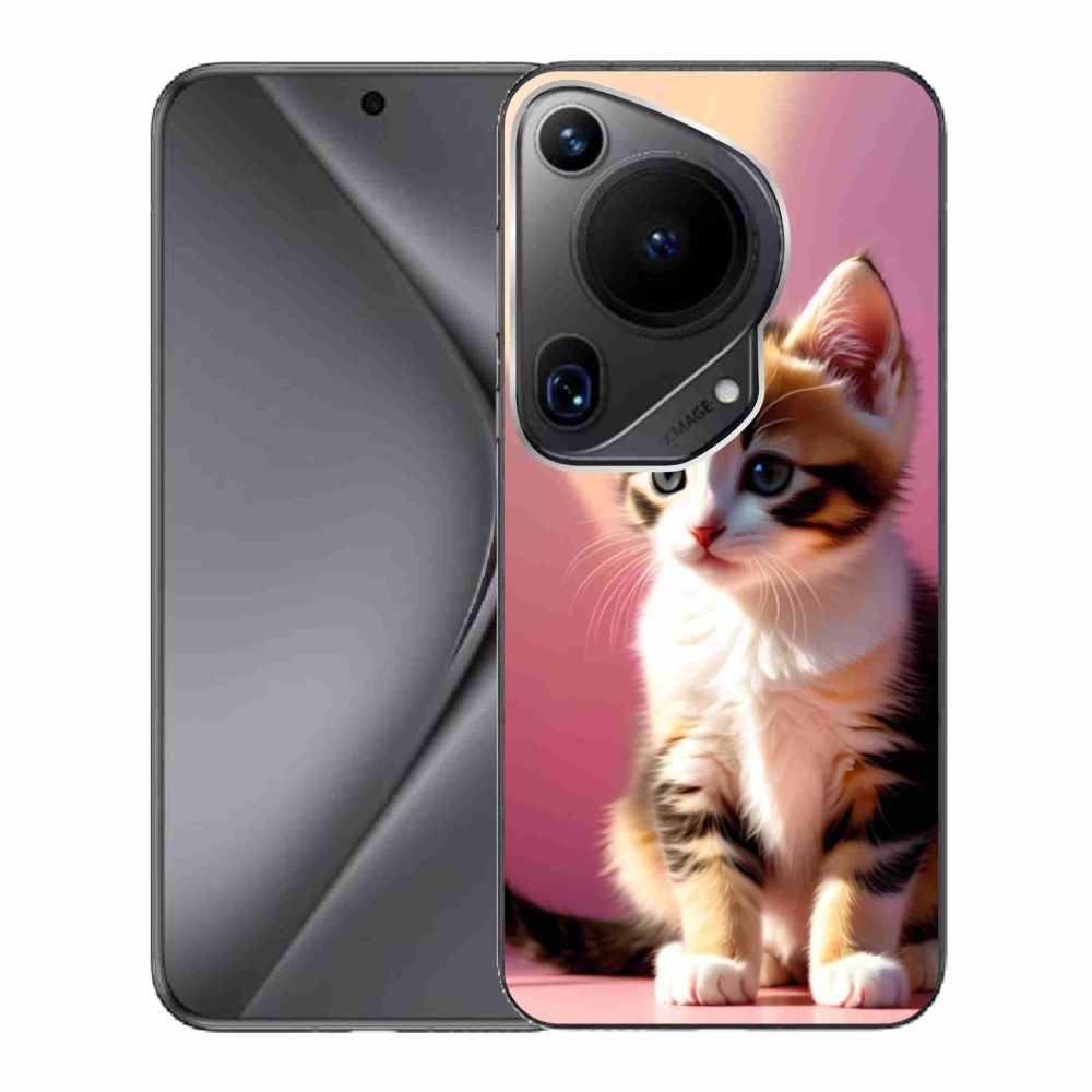 Gélový kryt mmCase na Huawei Pura 70 Ultra - zvedavé mačiatko 2