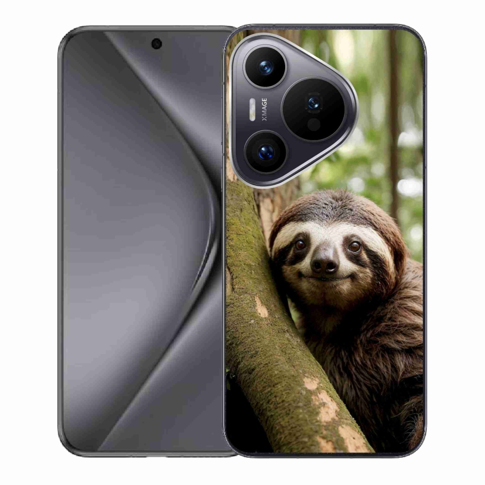 Gélový kryt mmCase na Huawei Pura 70 - usmievavý leňochod