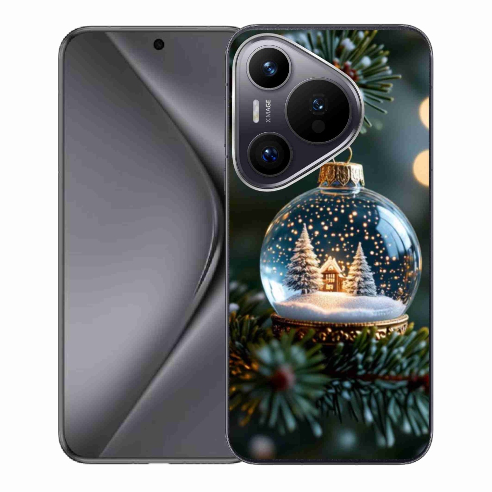 Gélový kryt mmCase na Huawei Pura 70 - vianočné gule 2