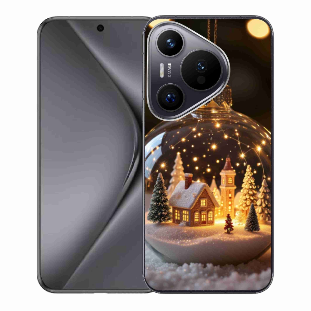 Gélový kryt mmCase na Huawei Pura 70 - vianočné gule 3
