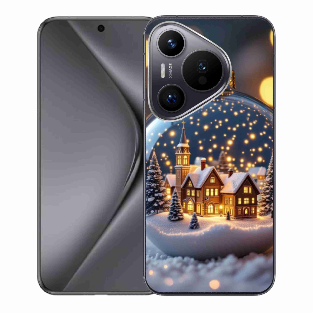 Gélový kryt mmCase na Huawei Pura 70 - vianočné gule 4