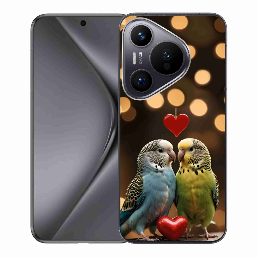 Gélový kryt mmCase na Huawei Pura 70 - zamilovaní papagáje