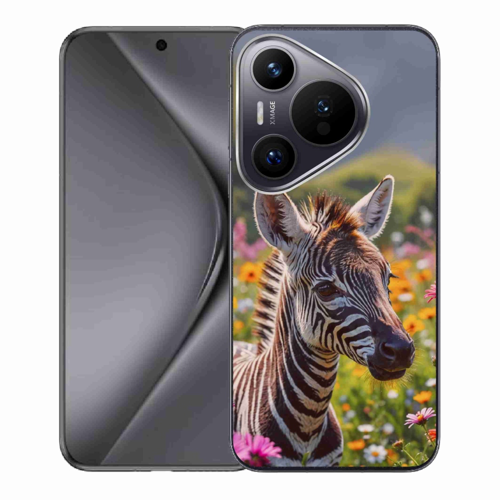 Gélový kryt mmCase na Huawei Pura 70 - zebra na lúke