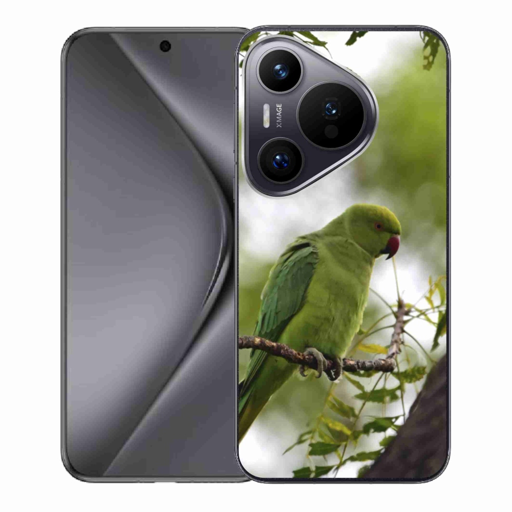 Gélový kryt mmCase na Huawei Pura 70 - zelený papagáj