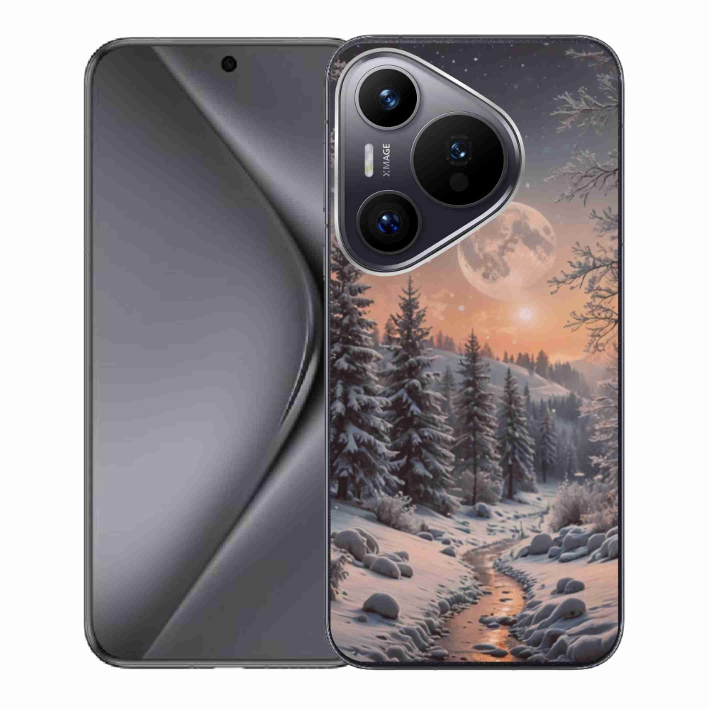 Gélový kryt mmCase na Huawei Pura 70 - zimná krajina 2