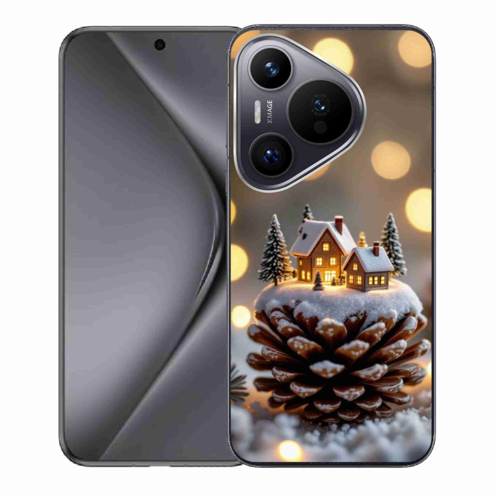 Gélový kryt mmCase na Huawei Pura 70 - zimná dedinka
