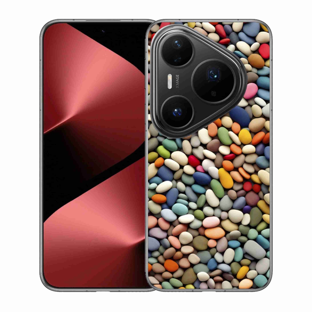 Gélový kryt mmCase na Huawei Pura 80 Pro - farebné kamienky 2