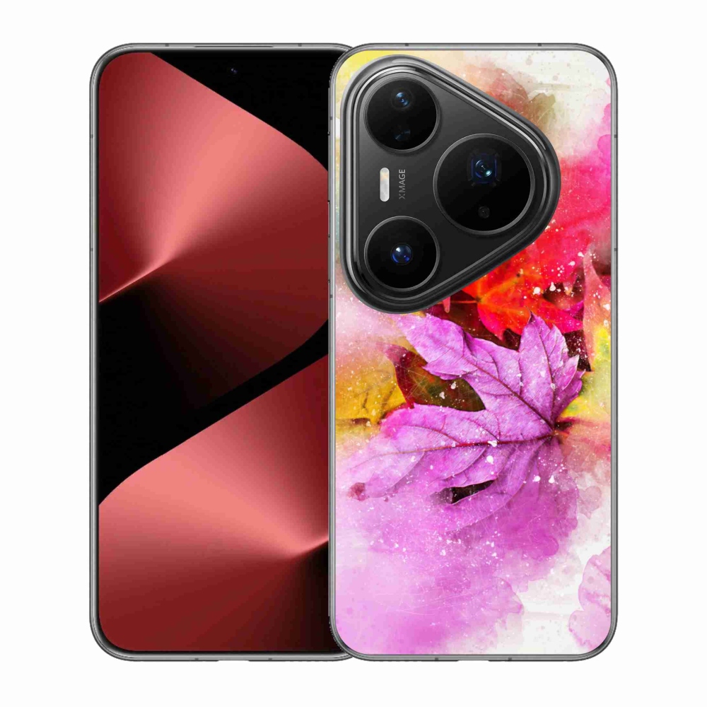 Gélový kryt mmCase na Huawei Pura 80 Pro - farebné listy