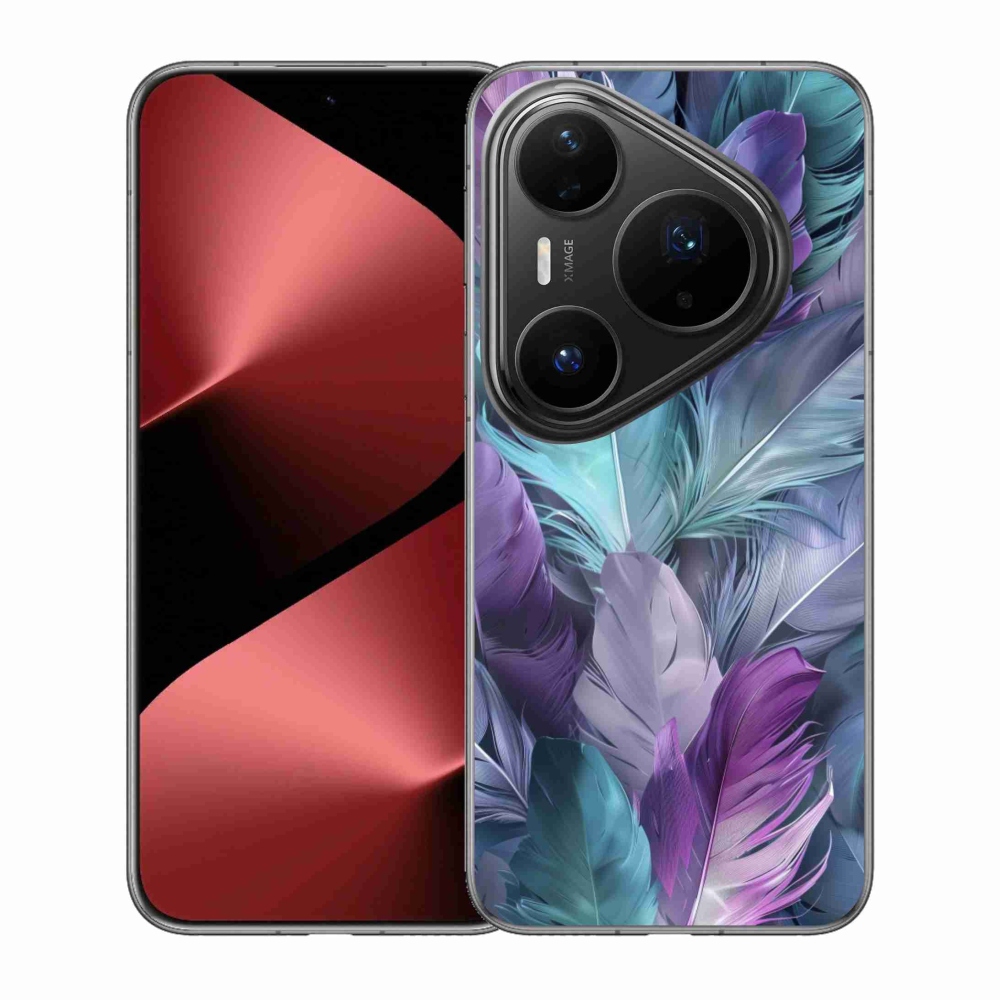 Gélový kryt mmCase na Huawei Pura 80 Pro - farebné perie 2