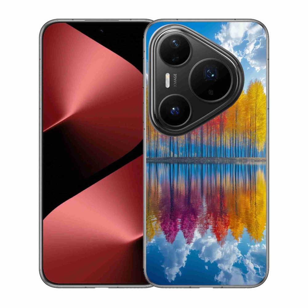 Gélový kryt mmCase na Huawei Pura 80 Pro - farebné stromy