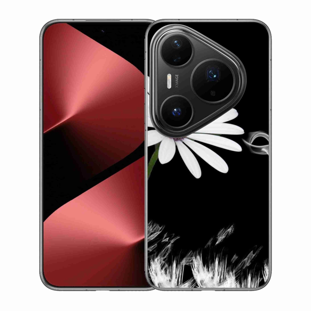 Gélový kryt mmCase na Huawei Pura 80 Pro - biely kvet
