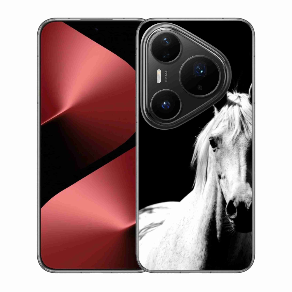 Gélový kryt mmCase na Huawei Pura 80 Pro - biely kôň 5