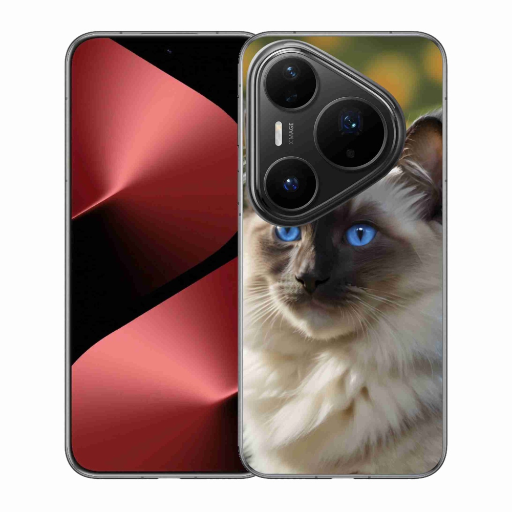 Gélový kryt mmCase na Huawei Pura 80 Pro - biely ragdoll