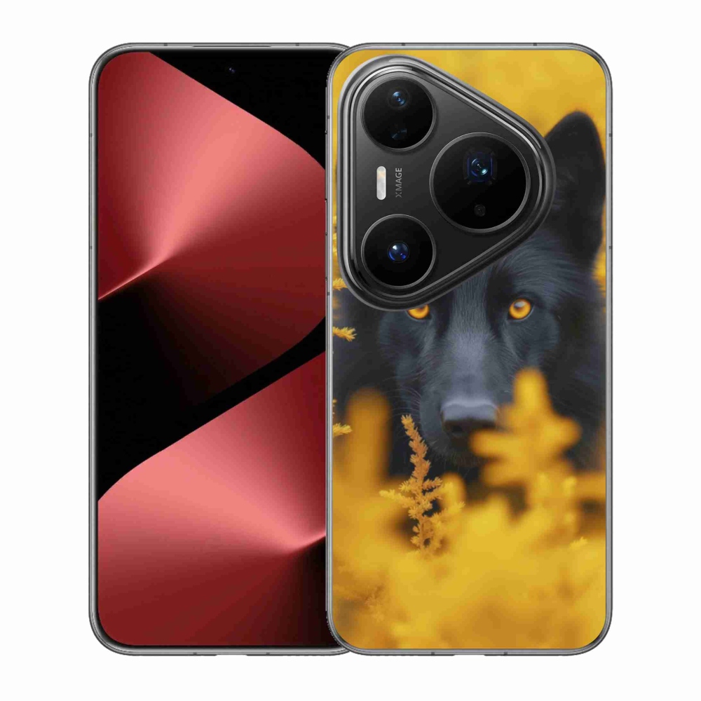 Gélový kryt mmCase na Huawei Pura 80 Pro - čierny vlk 2