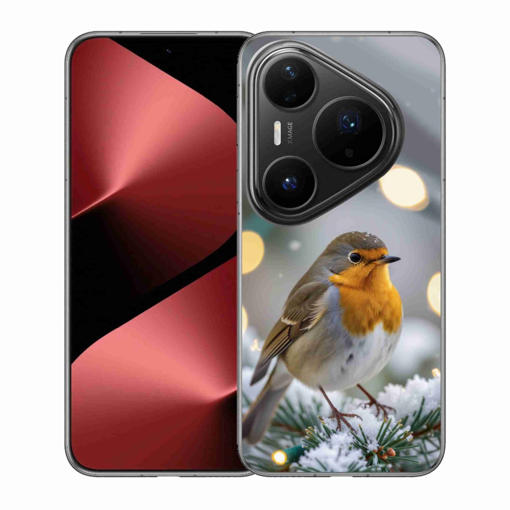 Gélový kryt mmCase na Huawei Pura 80 Pro - červienka v zime
