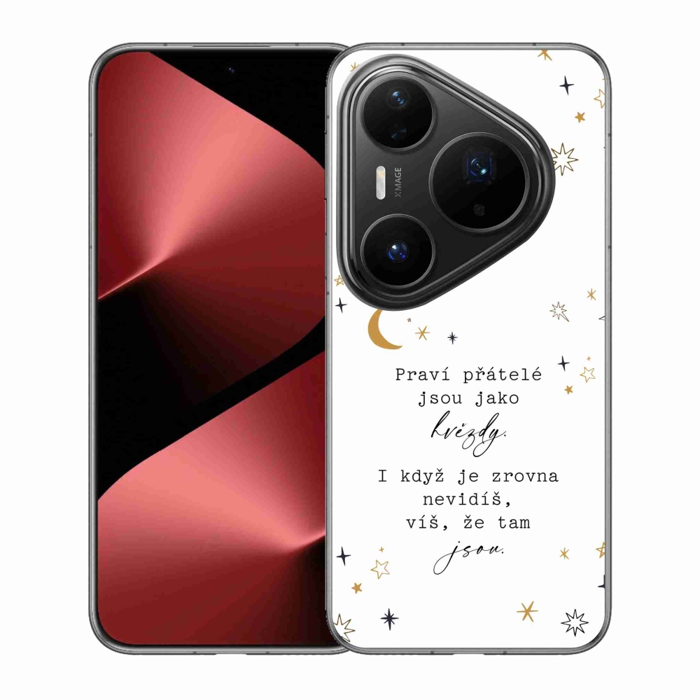 Gélový kryt mmCase na Huawei Pura 80 Pro - citát 6 biele pozadie