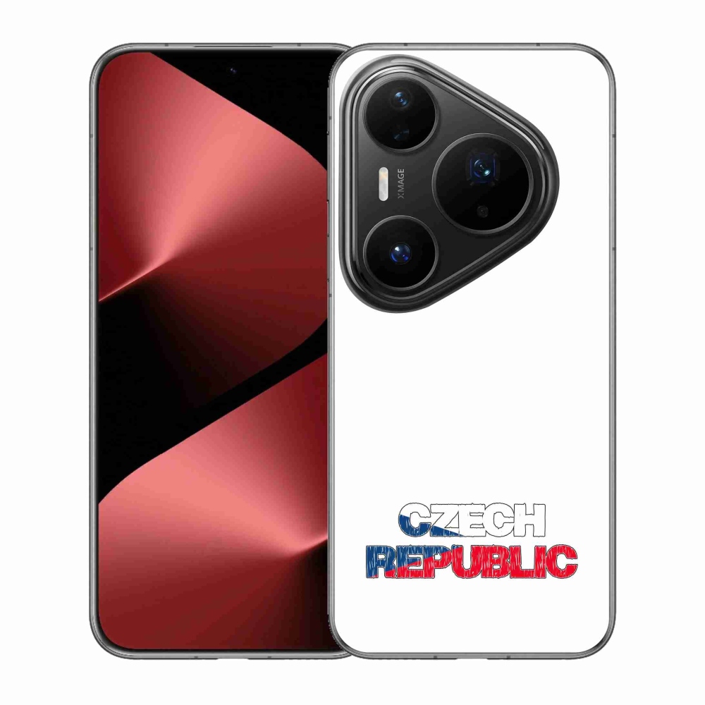 Gélový kryt mmCase na Huawei Pura 80 Pro - Czech Republic biele pozadie